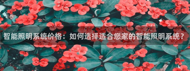 千亿国际集团怎么样可靠吗:智能照明系统价格:如何选择适合您家的智能照明系统?