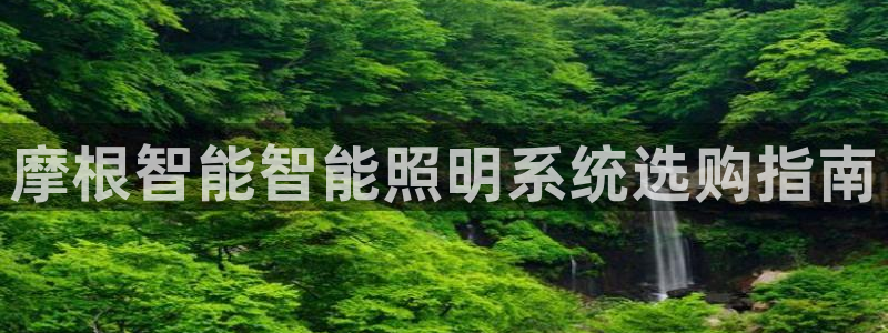 千亿国际真人：摩根智能智能照明系统选购指南