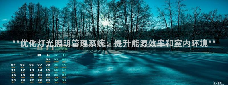 千亿国际服:**优化灯光照明管理系统:提升能源效率和室内环境**