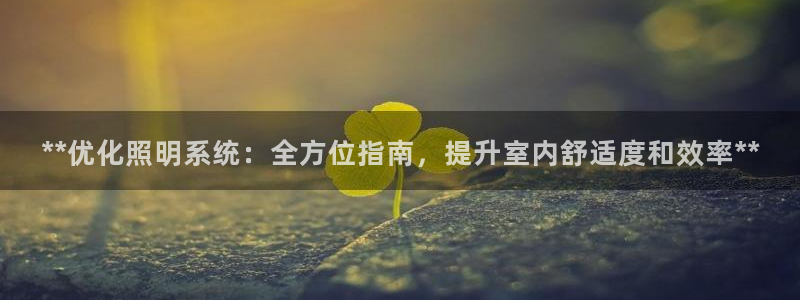 千亿国际2021官方网站baoli5.10:**优化照明系统:全方位指南,提升室内舒适度和效率**