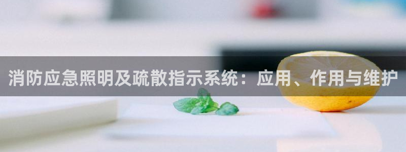 千亿国际qy18vip：消防应急照明及疏散指示系统：应用、作用与维护