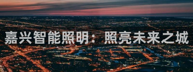 千亿国际系列：嘉兴智能照明：照亮未来之城