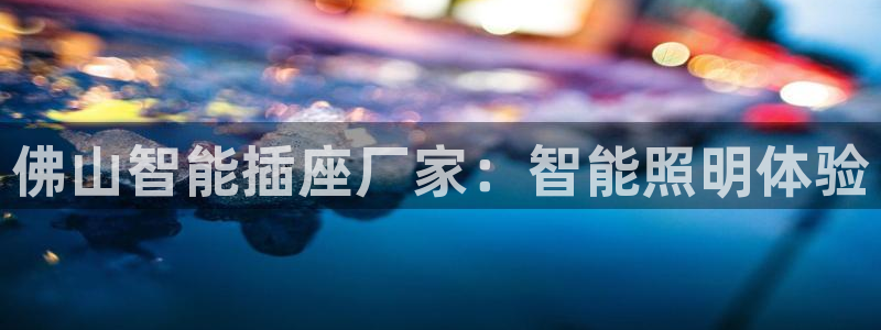 千亿国际客户端正版:佛山智能插座厂家:智能照明体验