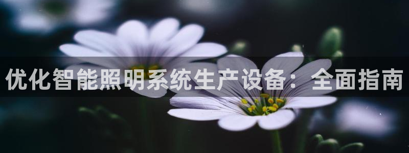 qy886千亿国际下载:优化智能照明系统生产设备:全面指南
